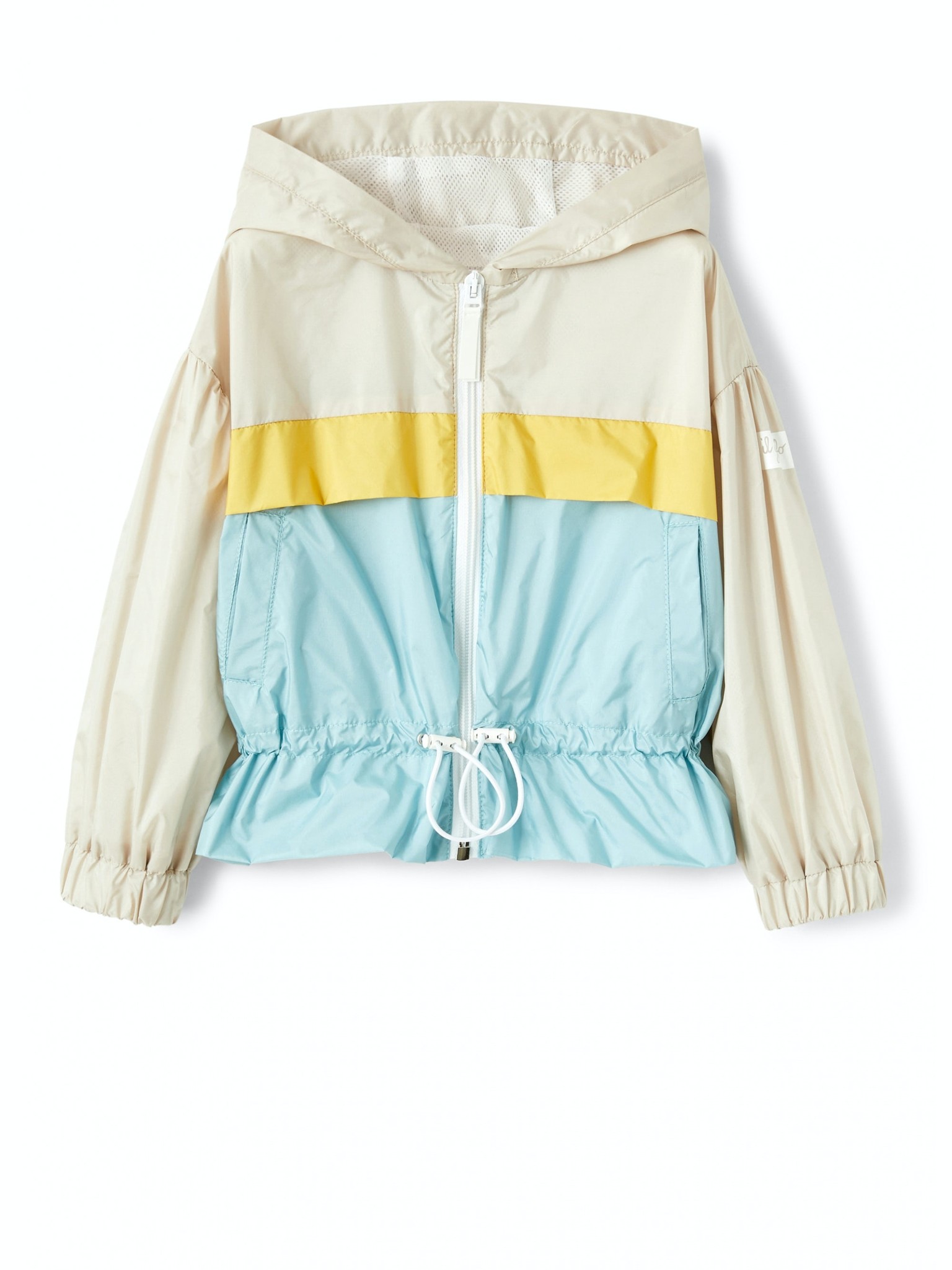 Color block nylon jacket hotsell