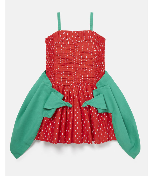 Stella McCartney Stella McCartney - Strawberry Winged Cotton DressStrawberry Winged Cotton Dress