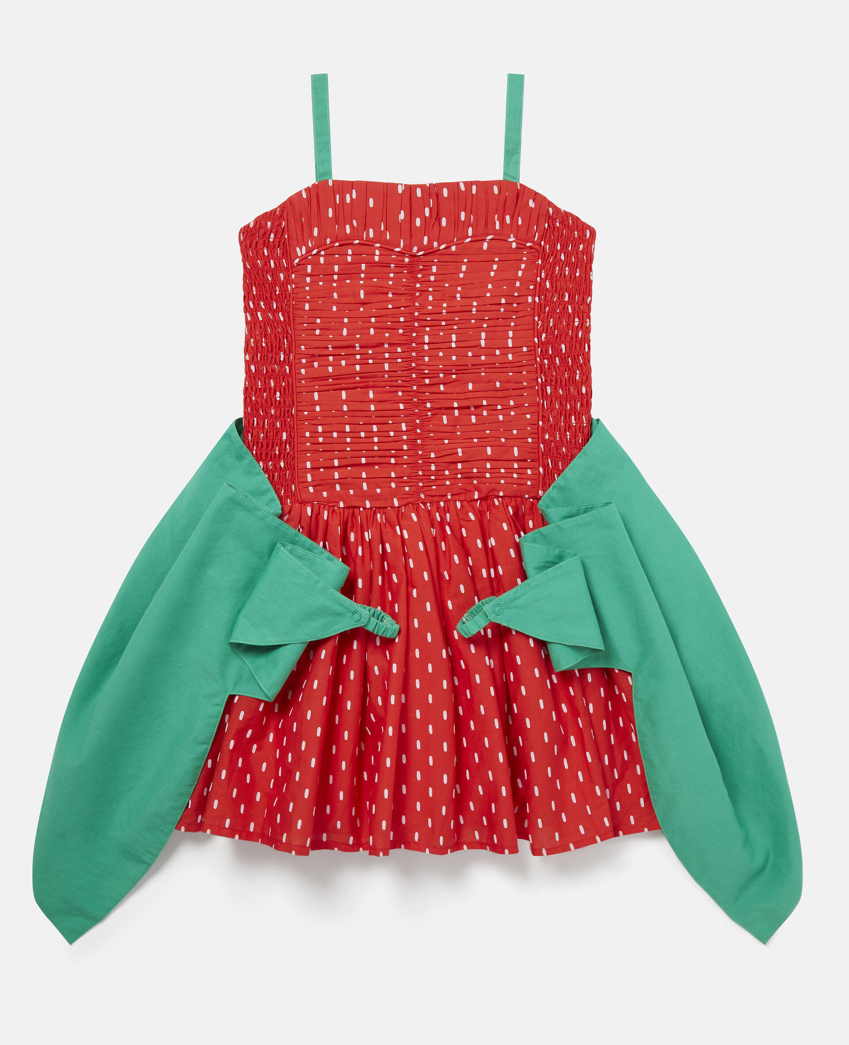 Stella McCartney - Strawberry Winged Cotton DressStrawberry Winged