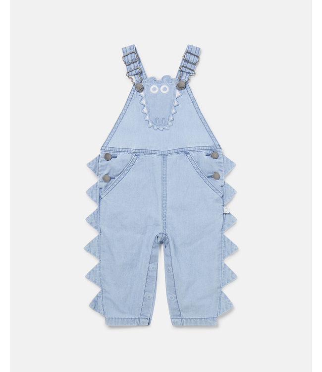 Stella McCartney Stella McCartney - Crocodile Chambray Cotton Dungarees