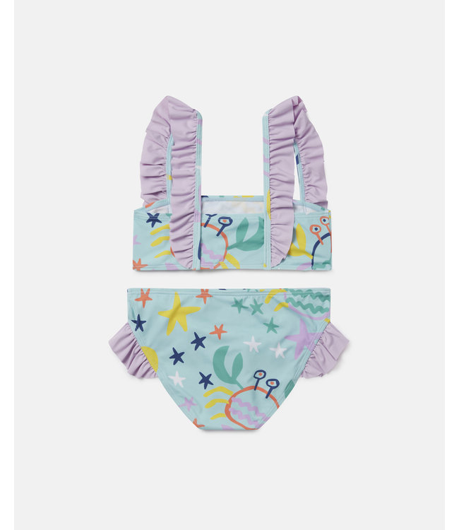 Stella McCartney Stella McCartney - Crab Print Frilled Bikini
