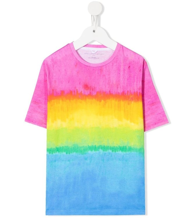 Stella McCartney Stella McCartney - rainbow-print short-sleeve T-shirt