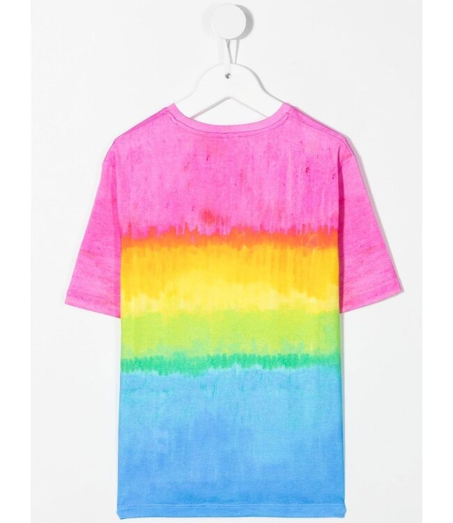 Stella McCartney Stella McCartney - rainbow-print short-sleeve T-shirt