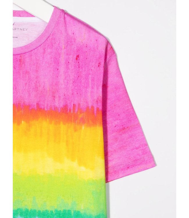Stella McCartney Stella McCartney - rainbow-print short-sleeve T-shirt