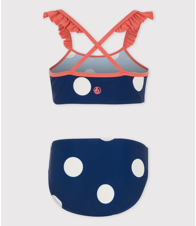 Petit Bateau Petit Bateau - GIRLS' TWO-PIECE SPOTTED SWIMSUIT