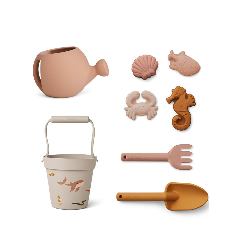 Liewood Florence Beach and Garden set - Sea creature sea blue multi mix Liewood Florence Beach and Garden set - Sea creature sea blue multi mix