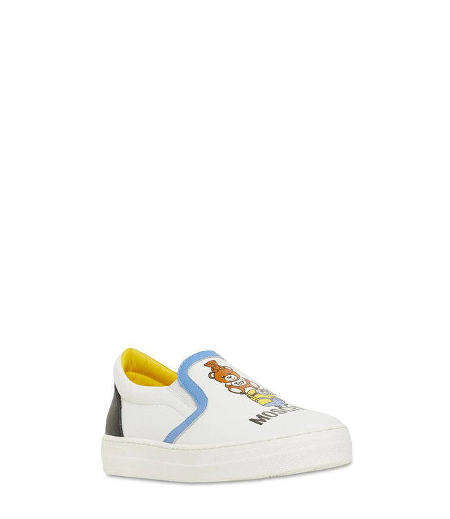 Moschino Moschino - MINIONS LEATHER SLIP-ON SNEAKERS