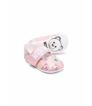 Moschino Moschino - logo-strap ballerina shoes