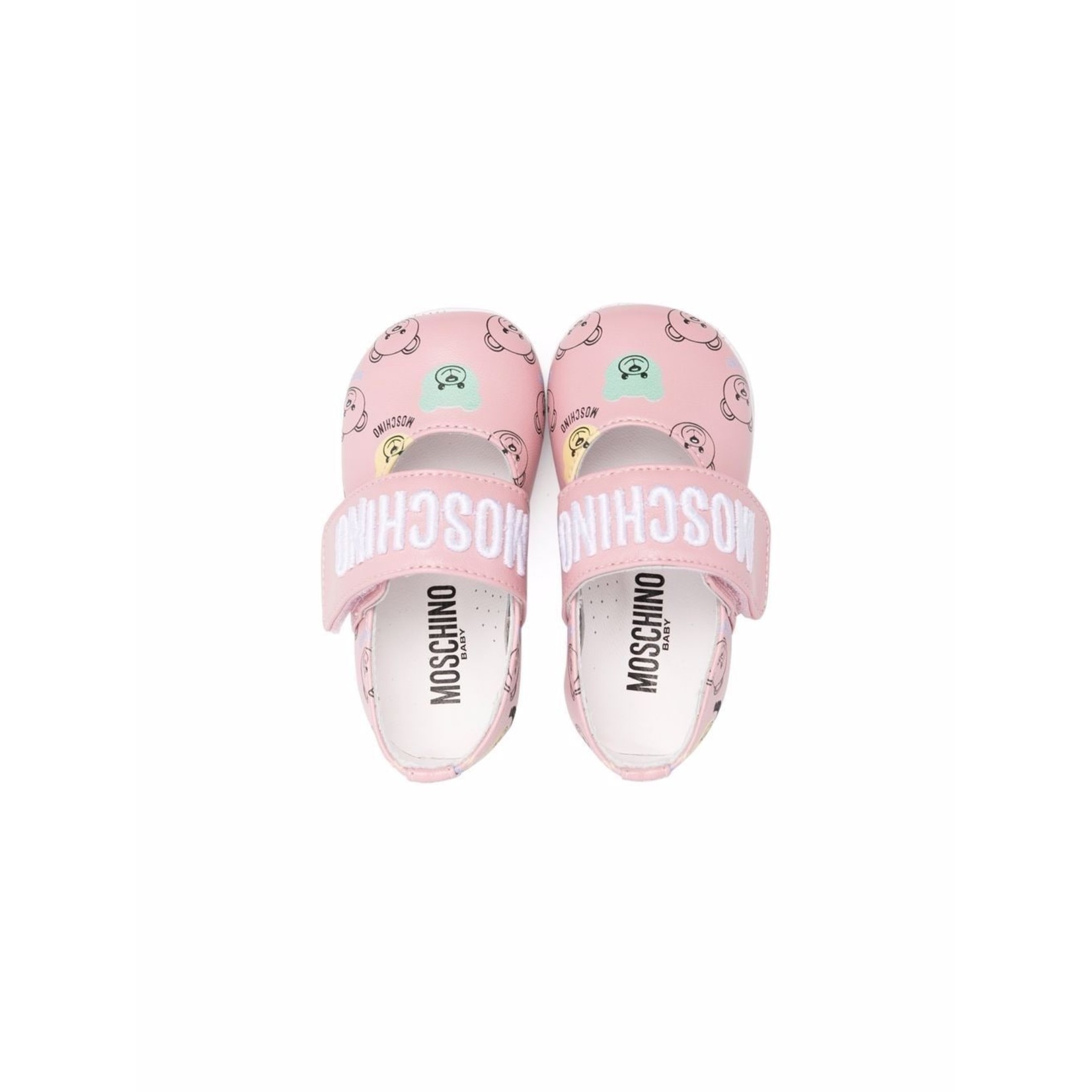 Moschino Moschino - logo-strap ballerina shoes