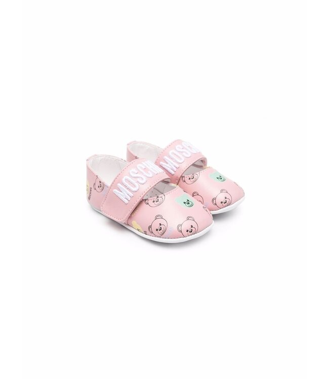 Moschino Moschino - logo-strap ballerina shoes