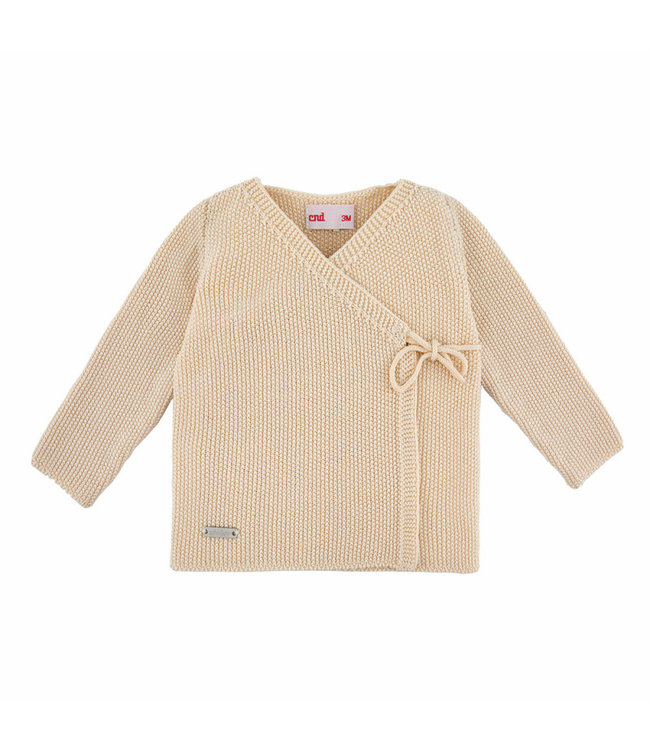 condor Condor - SAND STITCH CROSS-BREASTED SWEATER