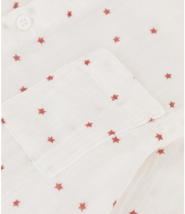Petit Bateau Petit Bateau - BOYS' PRINTED COTTON GAUZE SHIRT