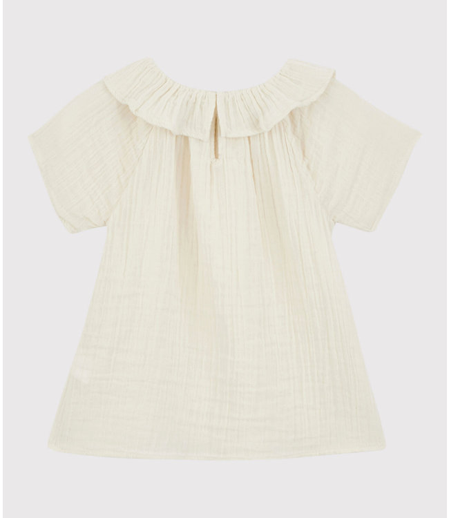 Petit Bateau Petit Bateau - GIRLS' ORGANIC COTTON GAUZE BLOUSE
