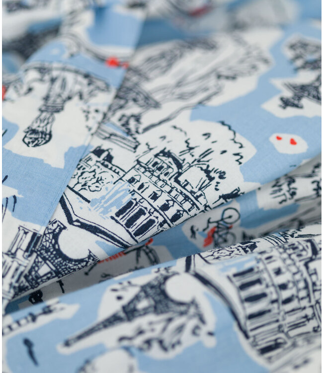 Petit Bateau Petit Bateau - GIRLS' PRINTED POPLIN DRESS