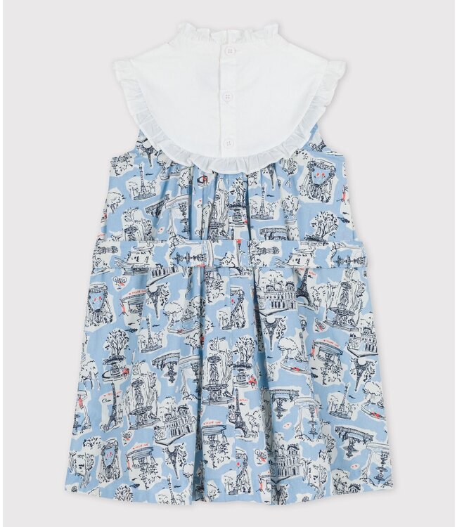 Petit Bateau Petit Bateau - GIRLS' PRINTED POPLIN DRESS