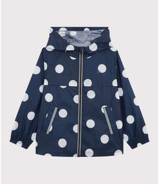 Petit Bateau Petit Bateau - GIRLS' RECYCLED POLYESTER MID-LENGTH WINDBREAKER