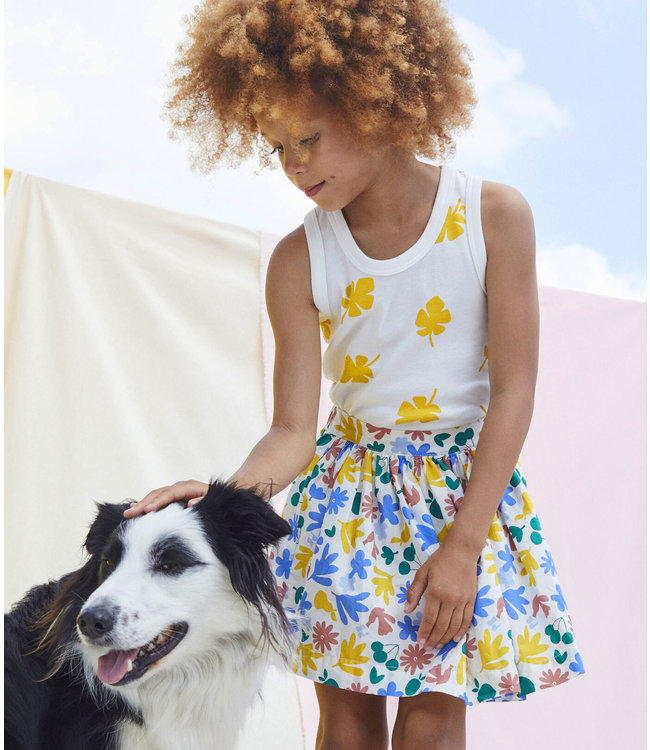 Petit Bateau Petit Bateau - BOYS' BIG PALM PRINT COTTON VESTS - 2-PACK