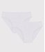Petit Bateau Petit Bateau - GIRLS' OPENWORK ORGANIC COTTON BRIEFS - 2-PACK