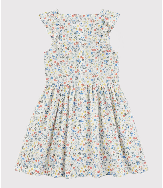 Petit Bateau Petit Bateau - GIRLS' SHORT-SLEEVED POPLIN DRESS