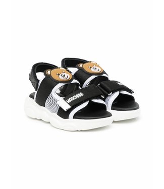 Moschino Moschino - Teddy Bear-patch touch-strap sandals