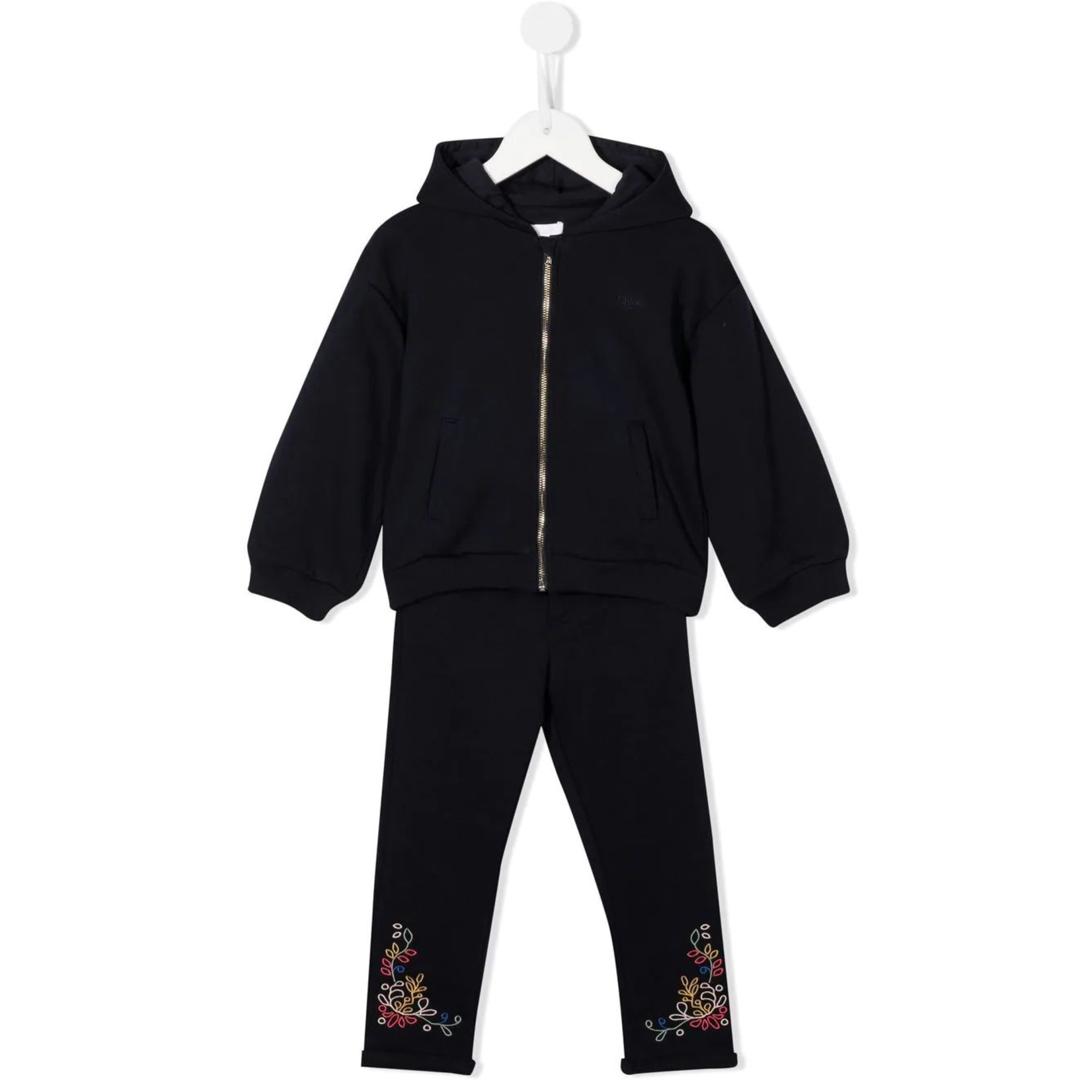 Chloe Chloe - embroidered-detail tracksuit set