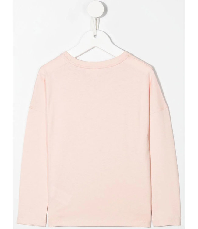 Chloe Chloe - textured-logo long-sleeve T-shirt