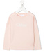 Chloe Chloe - textured-logo long-sleeve T-shirt