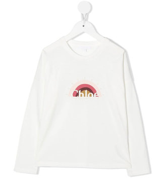 Chloe Chloe - logo print long-sleeve T-shirt