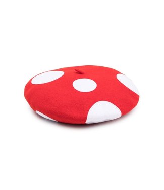 Stella McCartney Stella McCartney - polka dot-print knitted beanie