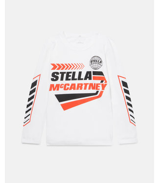 Stella McCartney Stella McCartney - Motocross Logo Print Cotton T‐Shirt