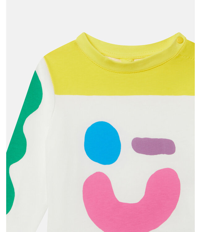 Stella McCartney Stella McCartney - Smile Face Print Cotton T‐Shirt
