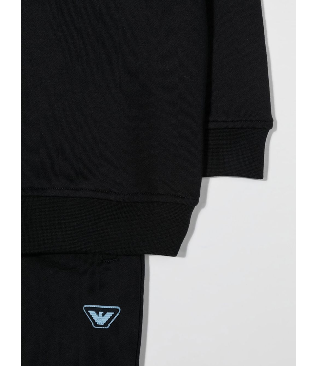 Emporio Armani Emporio Armani - logo-patch cotton tracksuit set