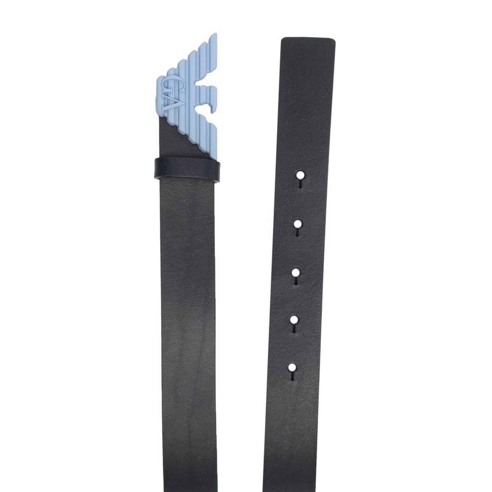 Emporio Armani Emporio Armani - logo-buckle leather belt