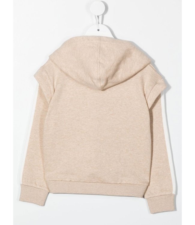 Chloe Chloe - logo-embroidered cotton hoodie