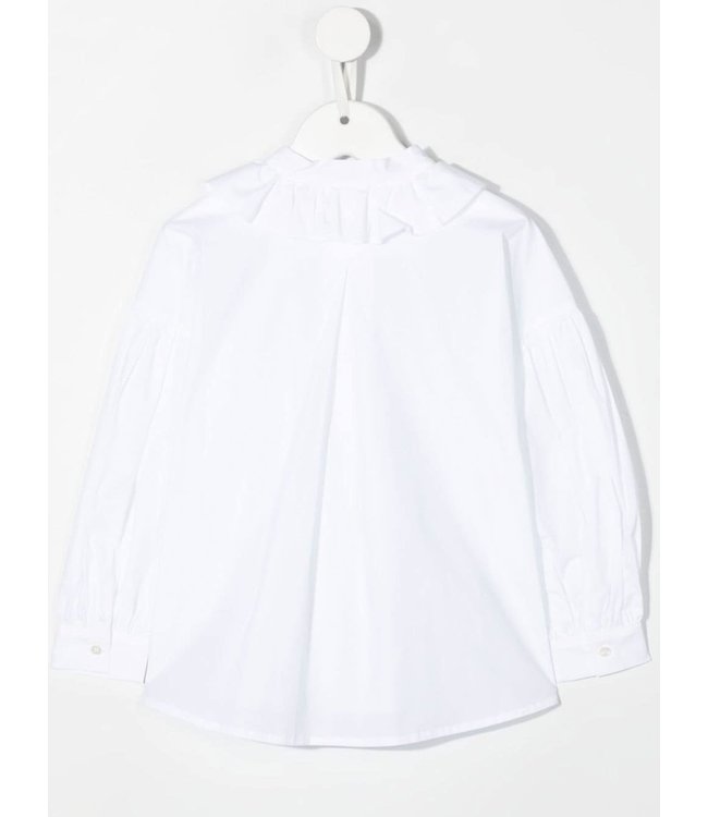 Il Gufo IL GUFO - ruffled-collar poplin shirt