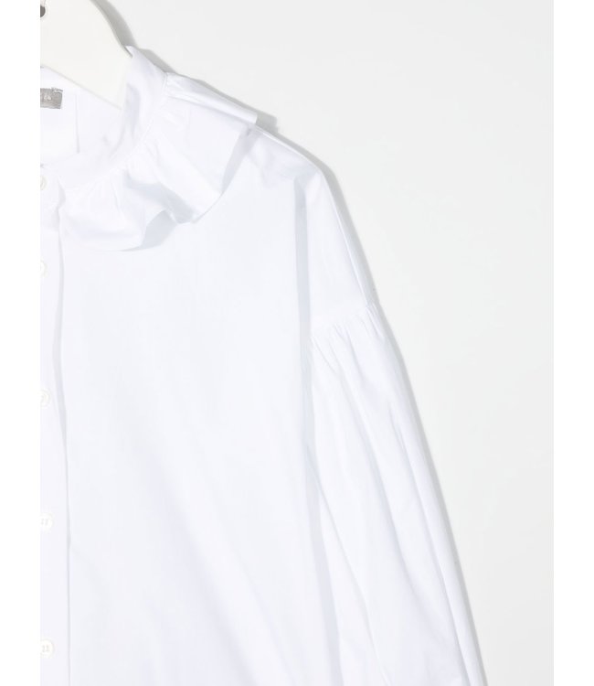 Il Gufo IL GUFO - ruffled-collar poplin shirt