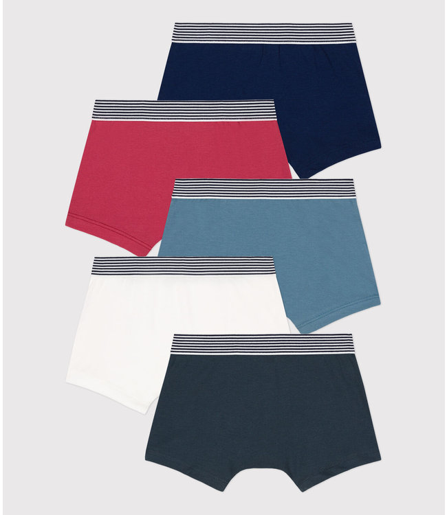 Petit Bateau Petit Bateau - BOYS' COTTON BOXER SHORTS - 5-PACK