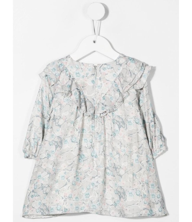 Chloe Chloe - marbled-print ruffled dress