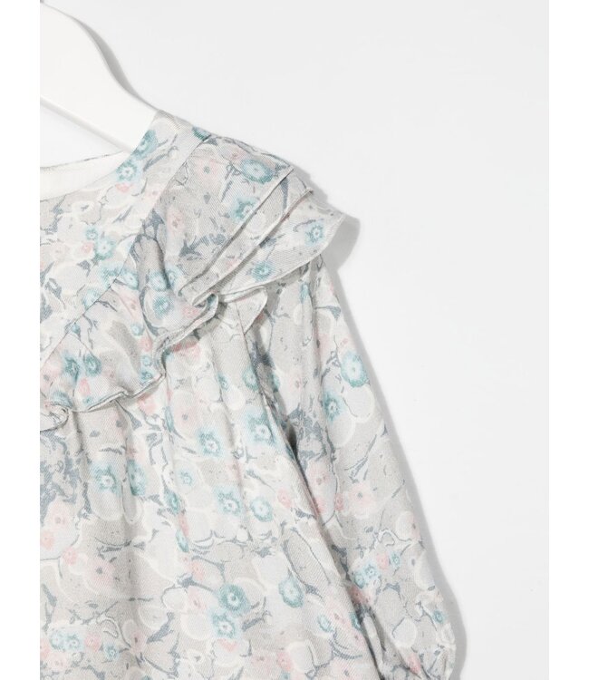 Chloe Chloe - marbled-print ruffled dress