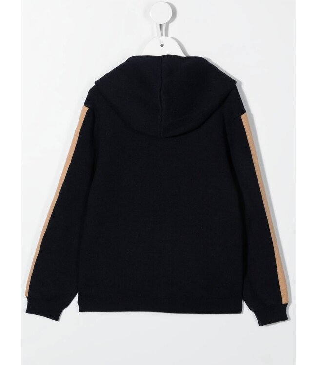 Chloe Chloe - knitted stripe-detail hoodie