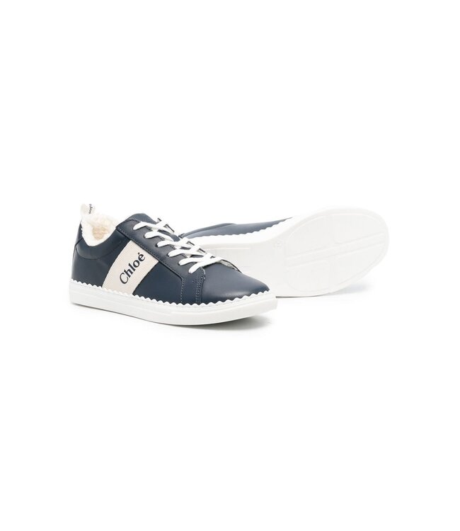 Chloe Chloe - logo-print panelled sneakers