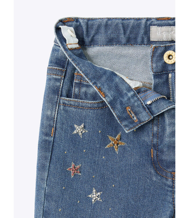 Il Gufo IL GUFO - Flare jeans with bead decorations