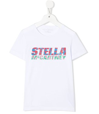 Stella McCartney Stella McCartney - sustainable cotton animal print logo T-shirt