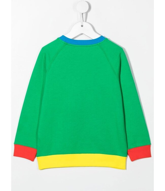 Stella McCartney Stella McCartney - colour-block logo-print sweatshirt