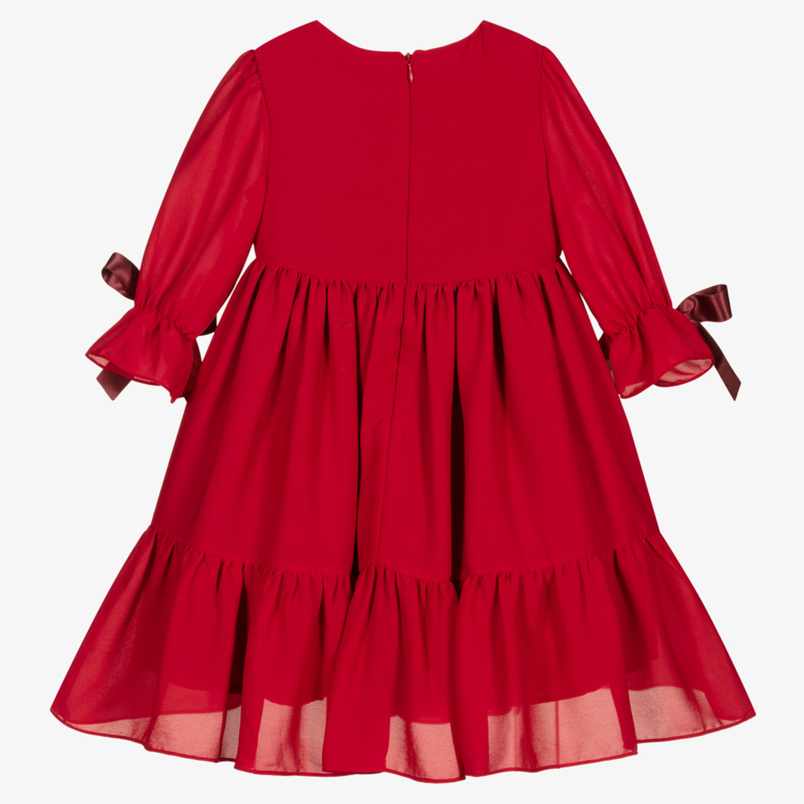 Patachou Patachou - Girls Red Chiffon Dress