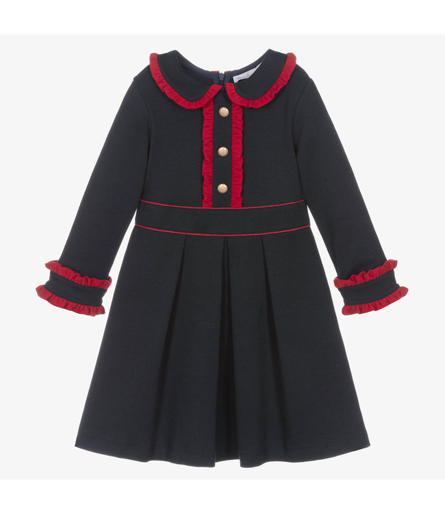 Patachou Girls Navy Blue Jersey Dress igloobaby