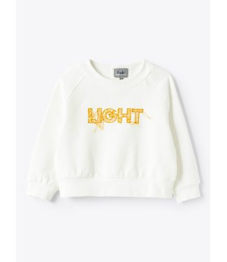 Il Gufo IL GUFO - Boxy sweatshirt with LIGHT embroidery