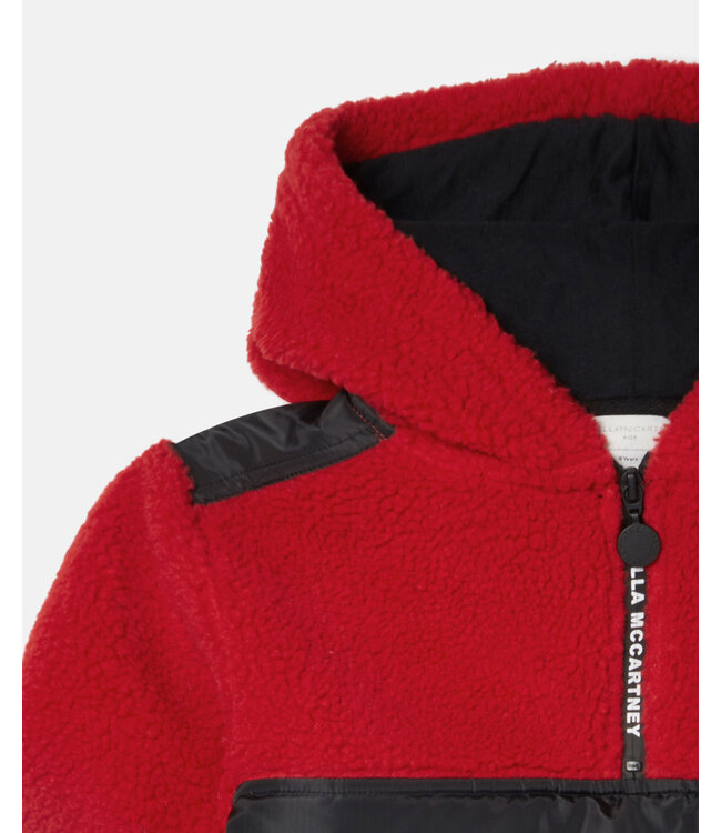 Stella McCartney Stella McCartney - Logo Zip Teddy Fleece Hoodie
