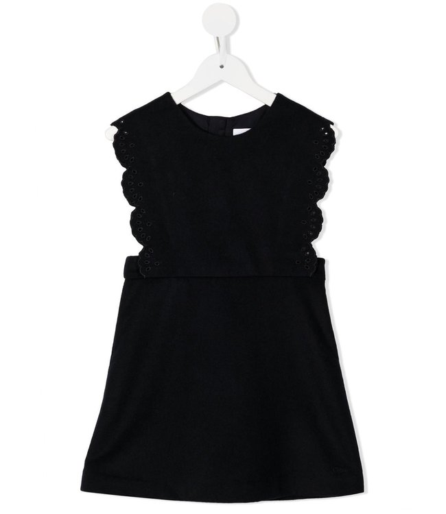 Chloe Chloe - scalloped-edge pinafore dress