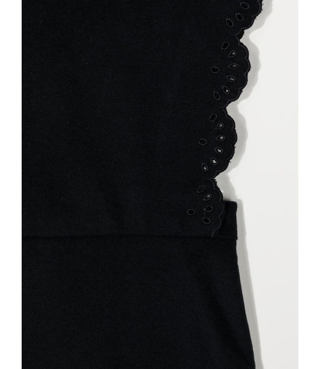 Chloe Chloe - scalloped-edge pinafore dress